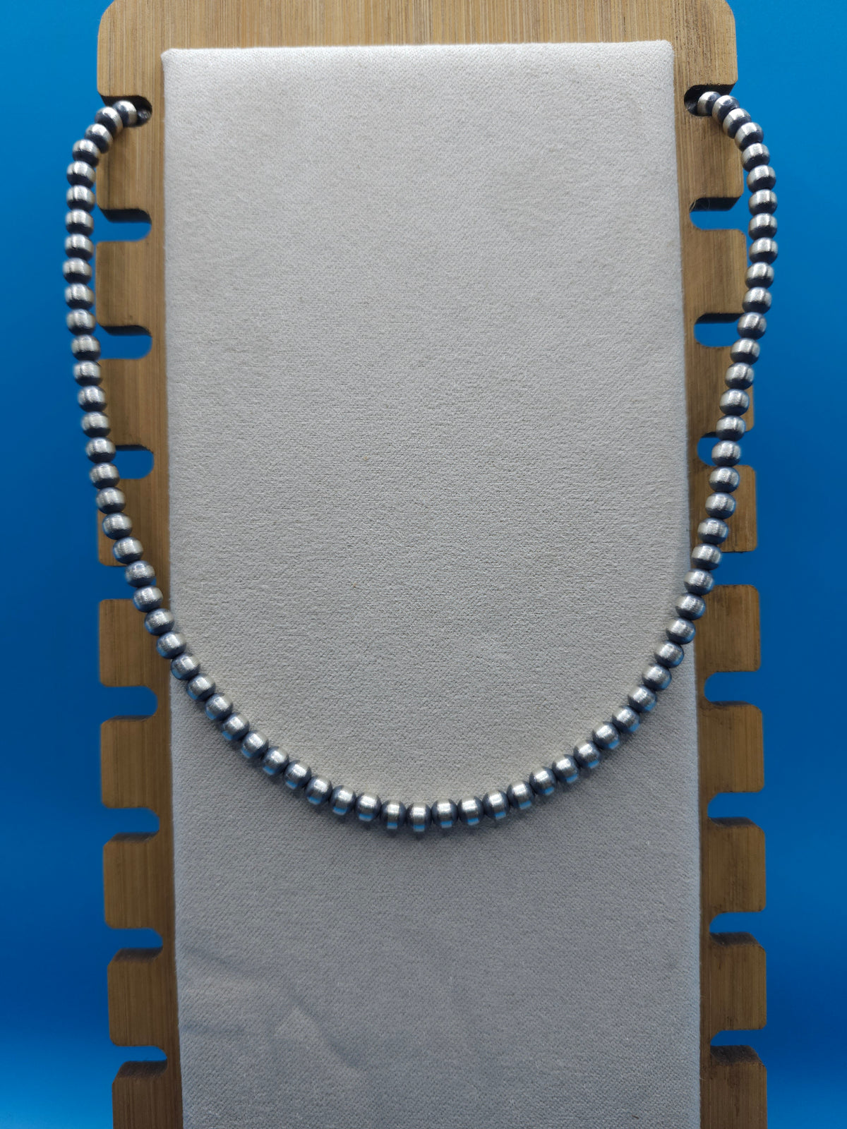 14" 4mm  .925 Silver Pearl Choker