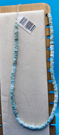 16" Dominican Laramar Bead necklace