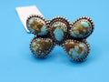# 8 Turquoise Butterfly Ring with adjustable band