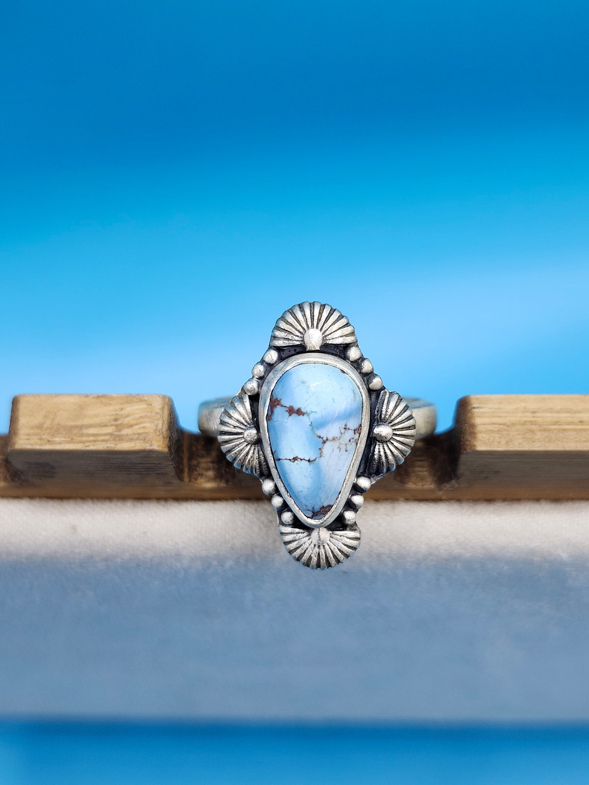 Golden Hill adjustable turquoise ring